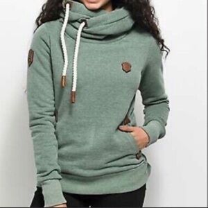 Naketano Darth X Pullover Hoodie Sweatshirt - Light Green 010.